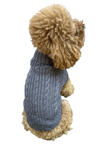 Scottish Cable Knit Sweater, Anthrazit, S von The Dog Squad