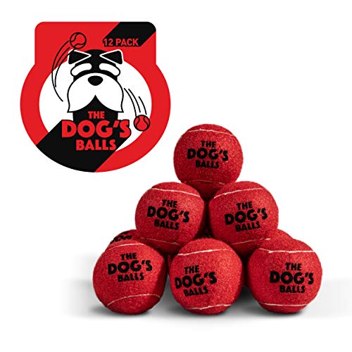 The Dog's Balls, Hunde-Tennisbälle, Rot, 12 Stück von The Dog's Balls