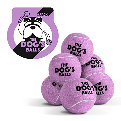 The Dog's Balls, Tennisbälle für Hunde, 6er-Pack, Flieder, starker Hund und Welpen, Tennisball von The Dog's Balls