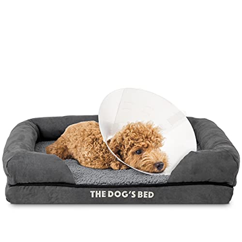 The Dog's Bed, Plüsch, orthopädisch, Memory-Schaum, wasserdicht, lindert Arthritis und Hüftdysplasie, therapeutische und stützende Hundebett, waschbare Bezüge von The Dog's Balls