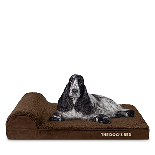 The Dog's Bed Orthopädische Kopfstütze, Hundebett, mittelbraun, 86 x 55 cm, Memory-Schaum, Schmerzlinderung bei Arthritis, Hüft- und Ellenbogendysplasie, postoperative Lahmheit, stützend, beruhigend, The Dog's Bed Orthopädische Kopfstütze, Hundebett, mittelbraun, 86 x 55 cm, Memory-Schaum, Schmerzlinderung bei Arthritis, Hüft- und Ellenbogendysplasie, postoperative Lahmheit, stützend, beruhigend, von The Dog's Balls