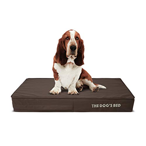 The Dog's Bed Orthopädisches Hundebett, mittelbraun, 86 x 56 cm, Premium wasserdichter Memory-Schaum Hundebett von The Dog's Balls