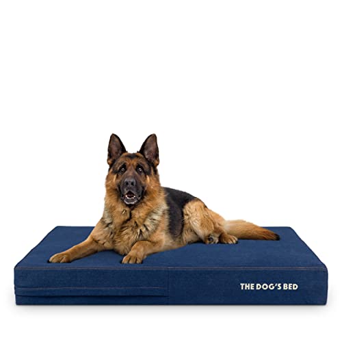 The Dog's Bed Orthopädisches Hundebett XL Blue Denim, Wasserdicht Memory Foam Hundebett von The Dog's Balls