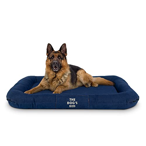The Dog's Bed Utility Hundebett, wasserdicht, wendbar, Größe XL, Denim, 125 x 85 cm, robuster YKK-Reißverschluss, waschbar, langlebiger Bezug von The Dog's Balls