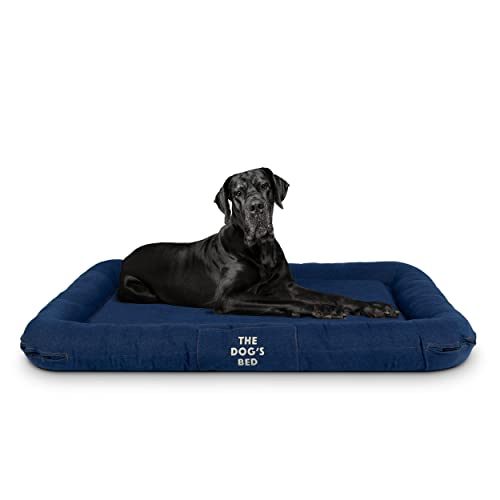 The Dog's Bed Utility Hundebett, wasserdicht, wendbar, XXL, Denim, 135 x 95 cm, robuster YKK-Reißverschluss, waschbar, langlebiger Bezug von The Dog's Balls