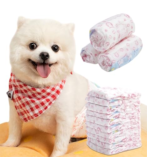 The Fellie Hundewindeln für Hündinnen, Einweg-Hundewindeln Super Saugfähig & 360°Auslaufschutz, Hundewickel für Hunde bei Hitze, Inkontinenz, Haustiertraining, Chirurgie Genesung, L - 10pcs The Fellie Hundewindeln für Hündinnen, Einweg-Hundewindeln Super Saugfähig & 360°Auslaufschutz, Hundewickel für Hunde bei Hitze, Inkontinenz, Haustiertraining, Chirurgie Genesung, L - 10pcs von The Fellie