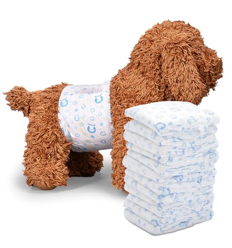 The Fellie Hundewindeln für Rüden, Einweg-Hundewindeln mit Nässeindikator & 360°Auslaufschutz, Hundewickel für Hunde bei Hitze, Inkontinenz, Welpentraining, Chirurgie Erholung, L - 12pcs The Fellie Hundewindeln für Rüden, Einweg-Hundewindeln mit Nässeindikator & 360°Auslaufschutz, Hundewickel für Hunde bei Hitze, Inkontinenz, Welpentraining, Chirurgie Erholung, L - 12pcs von The Fellie