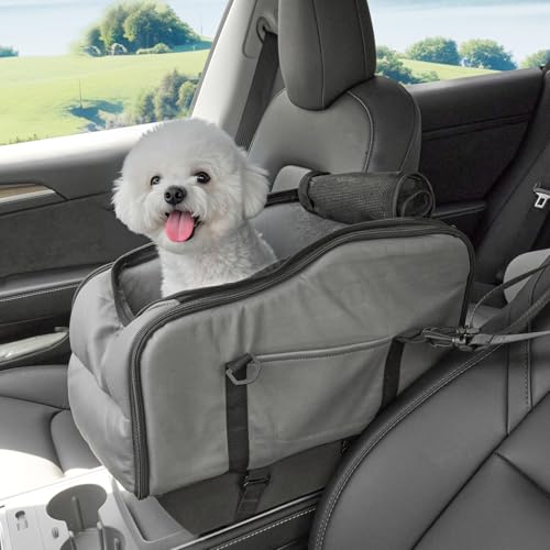 The Fellie Mittelkonsole Hund Autositz, Kleine Haustier Auto Booster Sitz, Waschbar Autositze für Hunde & Katzen, Tragbare Haustier Reisetaschen, Wasserdicht Faltbarer Konsolensitz mit Sicherheitsgurt The Fellie Mittelkonsole Hund Autositz, Kleine Haustier Auto Booster Sitz, Waschbar Autositze für Hunde & Katzen, Tragbare Haustier Reisetaschen, Wasserdicht Faltbarer Konsolensitz mit Sicherheitsgurt von The Fellie
