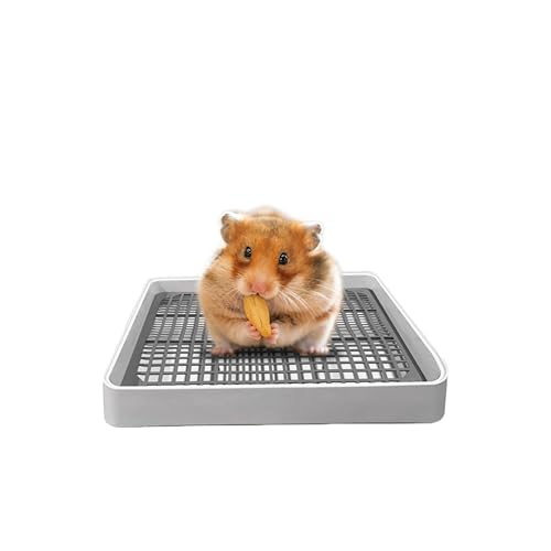 The Furrie: Meerschweinchen Katzentoilette, Tablett Toilette für Hase, kleine und mittelgroße Tiere Töpfchentrainer, Chinchillas Ratten Frettchen Quadratische Streu Einstreu Kunststoff Box von The Furrie