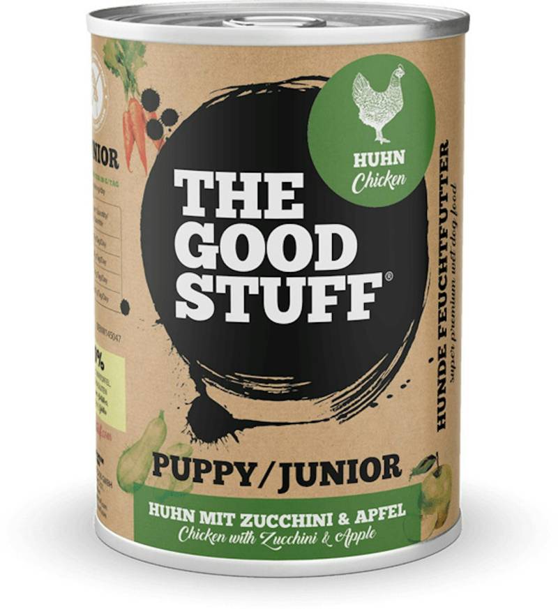 The Goodstuff Puppy 400 Gramm Hundenassfutter Sparpaket 12 x 400 Gramm Chicken und Zucchini