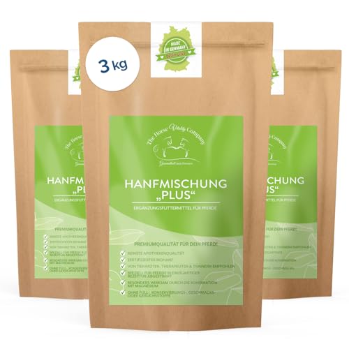 The Horse Vitality Company Hanfmischung Plus 3 kg Pulver | Ergänzungsfuttermittel für Pferde mit Hanf & Magnesiumcitrat| Muskelaufbau, Fell, Immunsystem & Nerven | 100% natürlich | Made in Germany The Horse Vitality Company Hanfmischung Plus 3 kg Pulver | Ergänzungsfuttermittel für Pferde mit Hanf & Magnesiumcitrat| Muskelaufbau, Fell, Immunsystem & Nerven | 100% natürlich | Made in Germany von The Horse Vitality Company Gesundheit zum Fressen