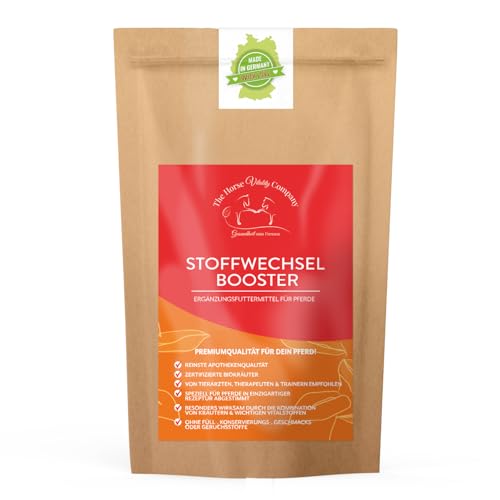 The Horse Vitality Company Stoffwechselbooster für Pferde 1 kg Pulver | Mischung aus Kräutern, Zink & Magnesium | Fellwechsel, Immunsystem & Vitalität | 100% natürlich | Made in Germany von The Horse Vitality Company Gesundheit zum Fressen