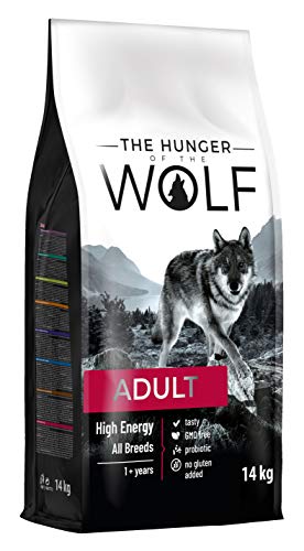 The Hunger of the Wolf Hundefutter für ausgewachsene und aktive Hunde aller Rassen, Trockenfutter mit hohem Kalorien- und Energiegehalt - 14 kg von The Hunger of the Wolf