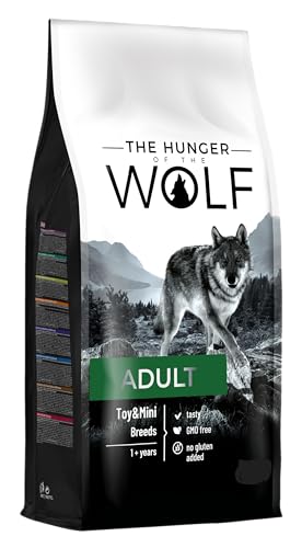 The Hunger of the Wolf Hundefutter für ausgewachsene Hunde kleiner und mini Rassen (Yorkshire, Shih Tzu, Chihuahua), Fein zubereitetes Trockenfutter mit Huhn und Lamm, reich an Vitamin C - 3 kg von The Hunger of the Wolf