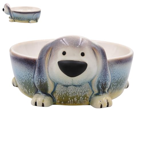 Lesser & Pavey Faithful Friends Hundenapf | Keramiknapf mit modernen Designs | Hunde Futternapf für Hund | Mikrowellengeeignete Näpfe für Jede Küche von L & P Home & Gifts