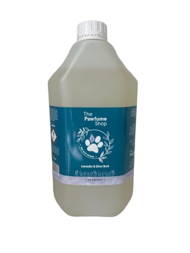 The Pawfume Shop Luxuriöses Hundeshampoo mit Lavendel- und Silberrinde, natürliche Inhaltsstoffe für makelloses Fell, nachhaltig und vegan, 5 Liter The Pawfume Shop Luxuriöses Hundeshampoo mit Lavendel- und Silberrinde, natürliche Inhaltsstoffe für makelloses Fell, nachhaltig und vegan, 5 Liter von The Pawfume Shop