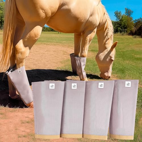Horse Fly Boots Medium Size Breathable Plastic Mesh Fly Leggings for Horses Set of 4 Loose Fitting Boots Horse Fly Boots Medium Size Breathable Plastic Mesh Fly Leggings for Horses Set of 4 Loose Fitting Boots von The Sunny Zebra