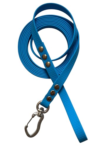 The Third Strap Hundeleine, Trainingsleine Wasserdicht, Hexaline und Tree Bark, Länge 3m, 5m und 10m, mit Aluminium-Karabiner (Blau, 3m) von The Third Strap
