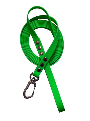 The Third Strap Hundeleine, Trainingsleine Wasserdicht, Hexaline und Tree Bark, Länge 3m, 5m und 10m, mit Aluminium-Karabiner (Grün, 3m) von The Third Strap