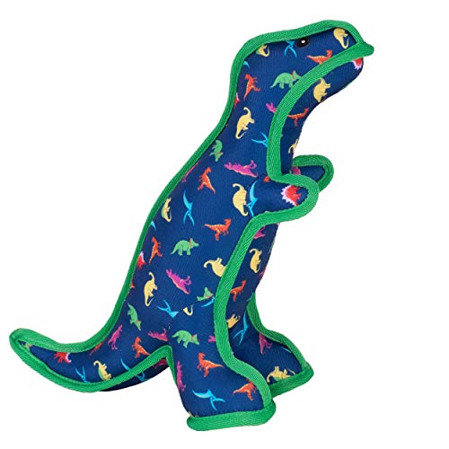The Worthy Dog Tough Dino Hundespielzeug, lustiges Apportierspiel mit Quietscher für aktive Hunde, strapazierfähiges Material, klein, Marineblau The Worthy Dog Tough Dino Hundespielzeug, lustiges Apportierspiel mit Quietscher für aktive Hunde, strapazierfähiges Material, klein, Marineblau von The Worthy Dog