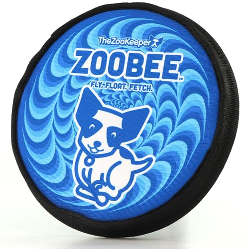 ZooBee Hundespielzeug mit fliegender Scheibe, sehfreundliche Farben, weich und langlebig, Frisbee für Outdoor-Spielen, Wasserapportieren und Poolspaß, sicher auf den Zähnen, schwimmendes von The ZooKeeper