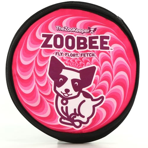 ZooBee Hundespielzeug mit fliegender Scheibe, sehfreundliche Farben, weich und langlebig, Frisbee für Outdoor-Spielen, Wasserapportieren und Poolspaß, sicher auf den Zähnen, schwimmendes von The ZooKeeper