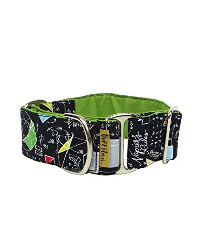 ThePetLover - Halsband Martingale für Hunde, L, Mehrfarbig, grün und schwarz von ThePetLover
