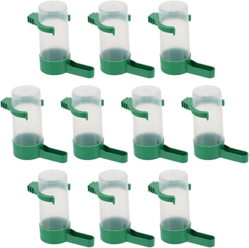 10 Stück Vogelwasserspender Automatischer Vogelwasserspender Kleine Vogelfutterstation Vogelkäfig Wasserspender für Sittiche Lovebirds Kanarienvögel 10 Stück Vogelwasserspender Automatischer Vogelwasserspender Kleine Vogelfutterstation Vogelkäfig Wasserspender für Sittiche Lovebirds Kanarienvögel von Theaque