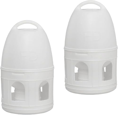 Wasserspender für Vögel, Huhn, Taube, Wachtel, Papagei, Sittiche, Tauben, Wasserspender mit Griff, große Kapazität, 2 Stück Wasserspender für Vögel, Huhn, Taube, Wachtel, Papagei, Sittiche, Tauben, Wasserspender mit Griff, große Kapazität, 2 Stück von Theaque