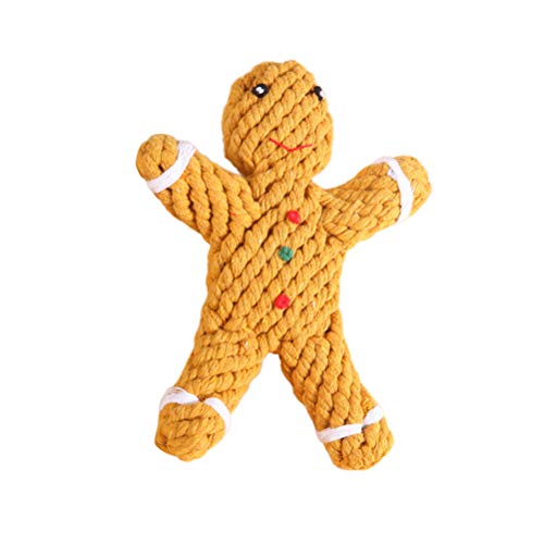 Weihnachts-Hundespielzeug – niedlicher Lebkuchenmann, quietschendes Hundespielzeug, interaktives Hundespielzeug für kleine Hunde und Welpen Weihnachts-Hundespielzeug – niedlicher Lebkuchenmann, quietschendes Hundespielzeug, interaktives Hundespielzeug für kleine Hunde und Welpen von Theaque
