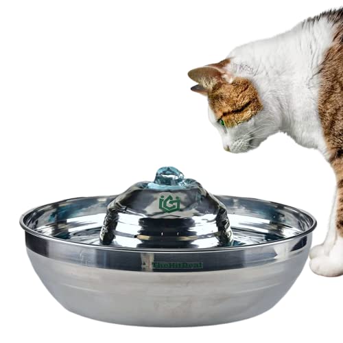 TheHitDeal Katzen Wasserbrunnen Edelstahl Katze Wasserbrunnen 1,814.4 g Katze Wasserbrunnen mit 3 Wasserfiltern, Automatischer Haustier Wasserbrunnen für Hunde und Katzen - TheHitDeal Katzen Wasserbrunnen Edelstahl Katze Wasserbrunnen 1,814.4 g Katze Wasserbrunnen mit 3 Wasserfiltern, Automatischer Haustier Wasserbrunnen für Hunde und Katzen - von Thehitdeal