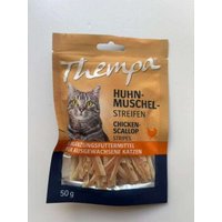 Thempa Katze Hühnchen & Muschel Streifen 50g von Thempa