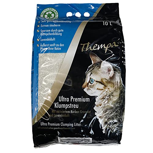 Thempa Ultra Premium Klumpstreu I 10L I mit Lavendelduft I Staubarm I Katzenstreu Thempa Ultra Premium Klumpstreu I 10L I mit Lavendelduft I Staubarm I Katzenstreu von bontoy