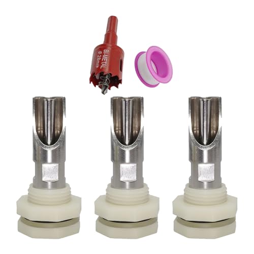 5 Stück Mehrzweck Schweine Nippel Waterer Edelstahl Automatische Tränke Set für Fässer mit Tanks Anschlüssen 5 Stück Mehrzweck Schweine Nippel Waterer Edelstahl Automatische Tränke Set für Fässer mit Tanks Anschlüssen von Thewasc