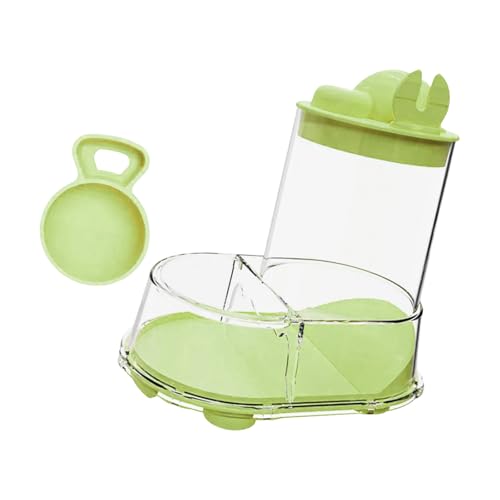 Abnehmbarer Hamster-Futterspender für kleine Tiere, transparent, für Haustiere, einfache Reinigung, Wartung, Kleintierfutterspender von Thewasc