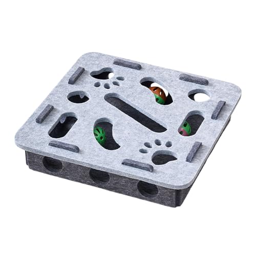 Filz Katzen Puzzle Spielzeug mit abnehmbaren Glocken Interaktives Puzzle Design Mental Stimulation Spiel Safe Box Katzen Interaktives Spielzeug Filz Katzen Puzzle Spielzeug mit abnehmbaren Glocken Interaktives Puzzle Design Mental Stimulation Spiel Safe Box Katzen Interaktives Spielzeug von Thewasc