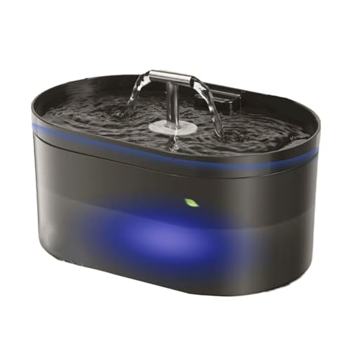 Haustier Trinkbrunnen 2.2L Doppelauslass Design Geräuscharm Pumpen Wasserspender Katzen Hund Hydrations Bewässerungsgerät Haustier Brunnen von Thewasc