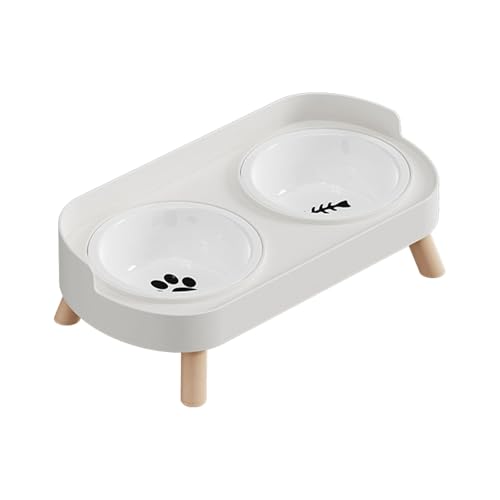 Keramik-Haustiernäpfe für Futter und Wasser für Hunde und Katzen, Anti-Kipp-Design, Heimgebrauch, Futterspender und Wassernapf, Keramik-Haustiernapf von Thewasc