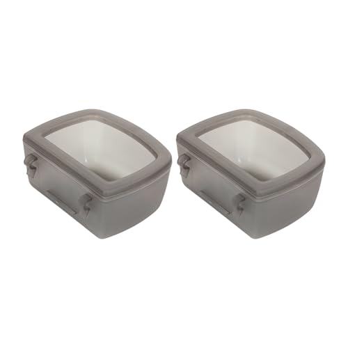 Multifunktionaler Hunde-Wasserbehälter, auslaufsicher, Käfig, montierbar, ergonomischer Bewässerungsnapf für den Innenbereich, 2 Stück, hängender Wasserspender für Haustiere von Thewasc