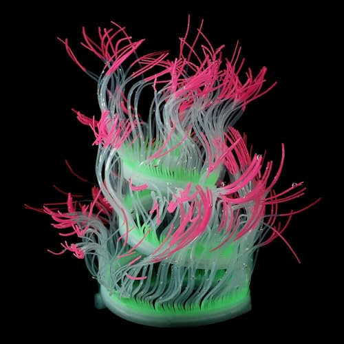 Thewasc Aquarium-Dekoration, leuchtende Seeanemone, Aquarium, Unterwasser-Ornament, Landschaftsbau, Dekoration für Fische, Hemmps, künstliche Ornamente, Aquarium-Dekoration Thewasc Aquarium-Dekoration, leuchtende Seeanemone, Aquarium, Unterwasser-Ornament, Landschaftsbau, Dekoration für Fische, Hemmps, künstliche Ornamente, Aquarium-Dekoration von Thewasc