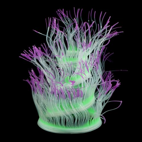 Thewasc Aquarium-Dekoration, leuchtende Seeanemone, Aquarium, Unterwasser-Ornament, Landschaftsbau, Dekoration für Fische, Hemmps, künstliche Ornamente, Aquarium-Dekoration Thewasc Aquarium-Dekoration, leuchtende Seeanemone, Aquarium, Unterwasser-Ornament, Landschaftsbau, Dekoration für Fische, Hemmps, künstliche Ornamente, Aquarium-Dekoration von Thewasc