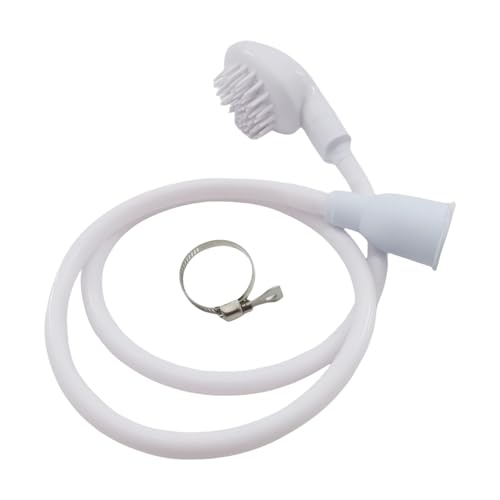 Thewasc Flexibler 1.1m Schlauch Haustier Duschsprühgerät Mit Sicheren Klemmen von Thewasc