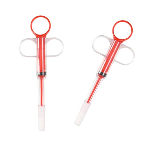 Thewasc Medizinassistent für Haustiere, weiche Spitze, präzises Dosierwerkzeug, Gadget für Zuhause, Outdoor, sichere Futterspender, 2 Stück von Thewasc