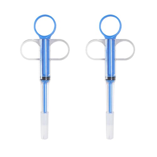 Thewasc Medizinassistent für Haustiere, weiche Spitze, präzises Dosierwerkzeug, Gadget für Zuhause, Outdoor, sichere Futterspender, 2 Stück von Thewasc