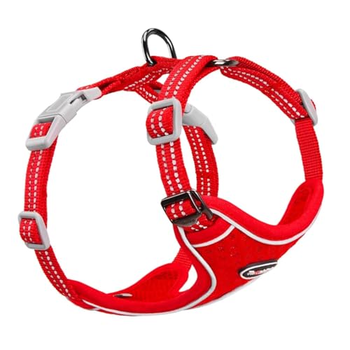ThinkPet No-Pull Hundegeschirr, Atmungsaktiv Brustgeschirr für Kleine Mittlere Große Hunde, Einstellbar Weich Laufgeschirre Sicher Kontrolle Gepolstert Reflektierendes Sicherheitsgeschirr ThinkPet No-Pull Hundegeschirr, Atmungsaktiv Brustgeschirr für Kleine Mittlere Große Hunde, Einstellbar Weich Laufgeschirre Sicher Kontrolle Gepolstert Reflektierendes Sicherheitsgeschirr von ThinkPet