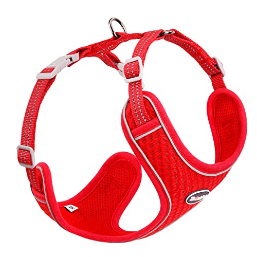 ThinkPet No-Pull Hundegeschirr, Atmungsaktiv Brustgeschirr für Kleine Mittlere Große Hunde, Einstellbar Weich Laufgeschirre Sicher Kontrolle Gepolstert Reflektierendes Sicherheitsgeschirr ThinkPet No-Pull Hundegeschirr, Atmungsaktiv Brustgeschirr für Kleine Mittlere Große Hunde, Einstellbar Weich Laufgeschirre Sicher Kontrolle Gepolstert Reflektierendes Sicherheitsgeschirr von ThinkPet