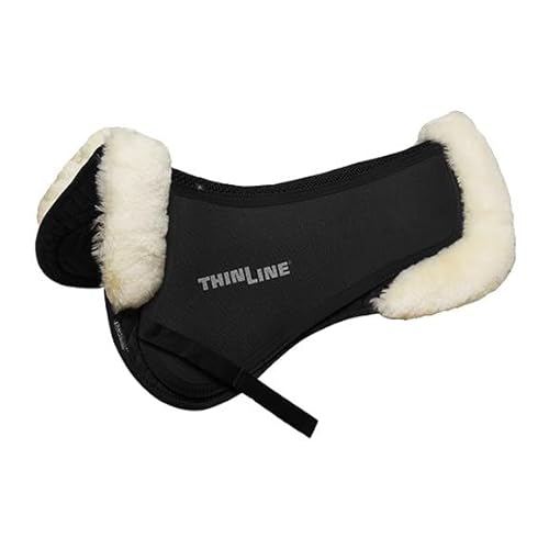 Thinline Trifecta Halbkissen aus Baumwolle mit Schaffellrollen, Natur, Größe M von Thinline