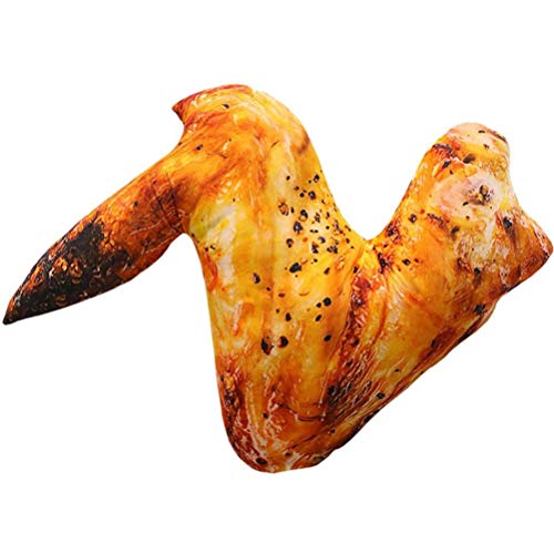 Thonlai 20 cm Gebratenes Hühnchenbein Plüschspielzeug, Weiches Drumstick -Kissenkissen für Kinder, Lustiges Essen Kissen für Wohnkultur und Geburtstagsgeschenk (2) von Thonlai