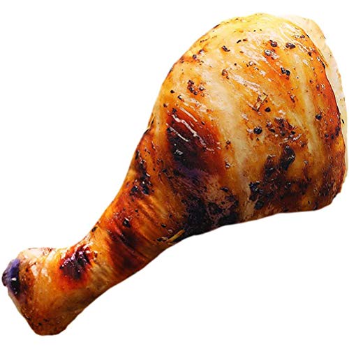Thonlai 20 cm Gebratenes Hühnchenbein Plüschspielzeug, Weiches Drumstick -Kissenkissen für Kinder, Lustiges Essen Kissen für Wohnkultur und Geburtstagsgeschenk (Arten) von Thonlai
