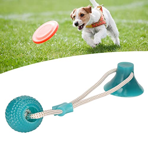 Thonlai Saugnapfbecher Hundeschleppzeug, Zähnereinigung Interaktives, Welpe Ziehen Spielzeug, Interaktiver Hund Spielzeug für Garten nach Hause (Grüne Ballform) von Thonlai